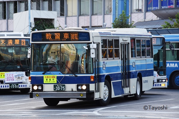 岡電バス3075